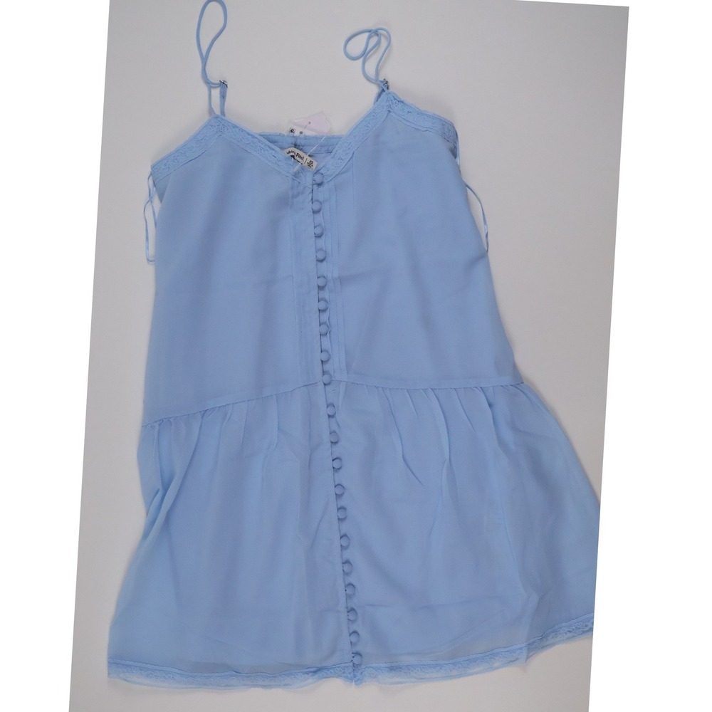 Abercrombie & Fitch Babydoll Cami Top Blue Solid XS NWT MSRP 95
